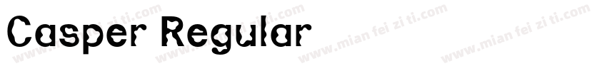 Casper Regular字体转换